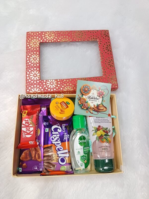 Rakhi Self-Care Gift Hamper for Sister with Chocolates, Skincare & Personal Care Essentials